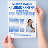 Job Seekers Logo, Lebenslauf Flyer (Hand)