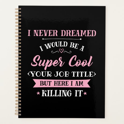 Job Spaß Hier töte ich ihn Planer (Vorderseite)