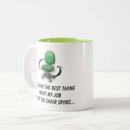 Job-Stuhl spinnt Tasse (Grün) (Vorderseite Links)