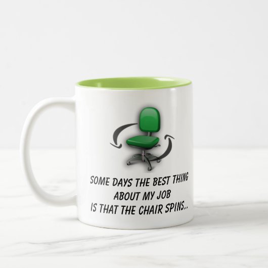 Job-Stuhl spinnt Tasse (Grün) (Links)