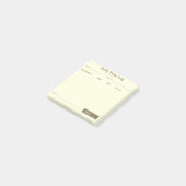 Job Time Log Notepad – Work Hours Tracker Post-it Klebezettel (angewinkelt)