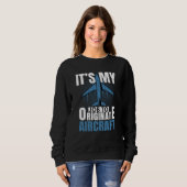 Job To Originate Aircraft Aerospace Engineer Graph Sweatshirt (Vorne ganz)