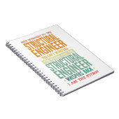 Job Tshirt Redewendungen - Der Strukturingenieur Notizblock (Rechte Seite)