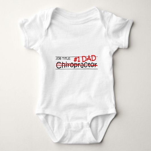 Job-Vater-Chiropraktor Baby Strampler (Vorderseite)