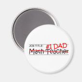 Job Vater Mathematiker Magnet (Vorderseite/Rückseite)