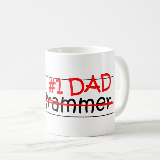 Job-Vater-Programmierer Kaffeetasse (VorderseiteRechts)