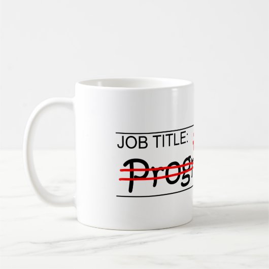 Job-Vater-Programmierer Kaffeetasse (Links)