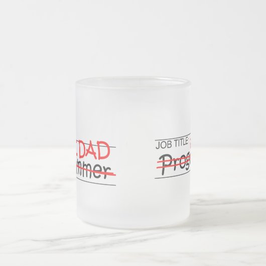 Job-Vater-Programmierer Mattglastasse (Mittel)