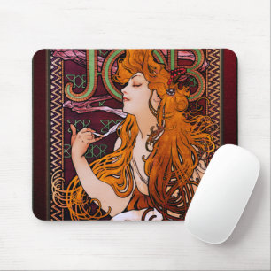 JOB von Alphonse Mucha Mousepad