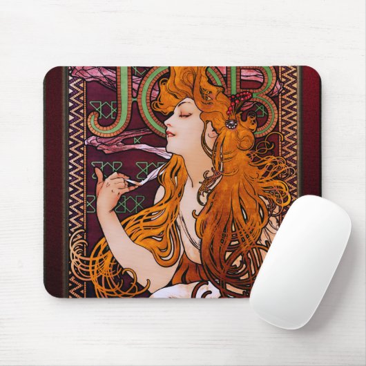 JOB von Alphonse Mucha Mousepad (Mit Mouse)