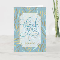 Job Well Done Sky Blue Botanical Earthy Tones