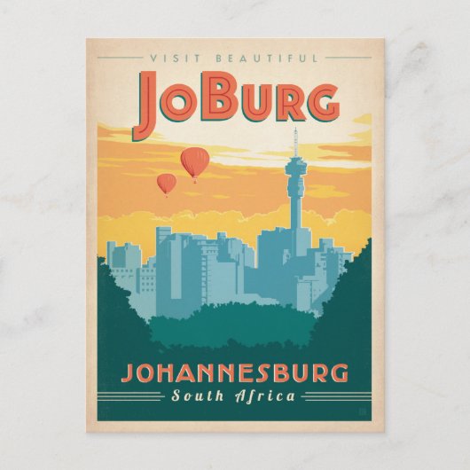 JoBerg, South Afrika Postkarte (Vorderseite)