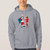 jobiden santa kamala harris blauer Weihnachtsweih Hoodie (Vorderseite)