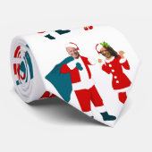 jobiden santa kamala harris blauer Weihnachtsweih Krawatte (Gerollt)