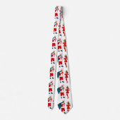 jobiden santa kamala harris blauer Weihnachtsweih Krawatte (Rückseite)