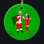 jobiden santa kamala harris christmas keramik ornament<br><div class="desc">"joe biden kamala harris", "joe biden santa claus",  joe biden", "joe biden santa", "president joe biden", "kamala harris", "hässliche Weihnachten", "kamalla harris", "lustige Weihnachten"</div>