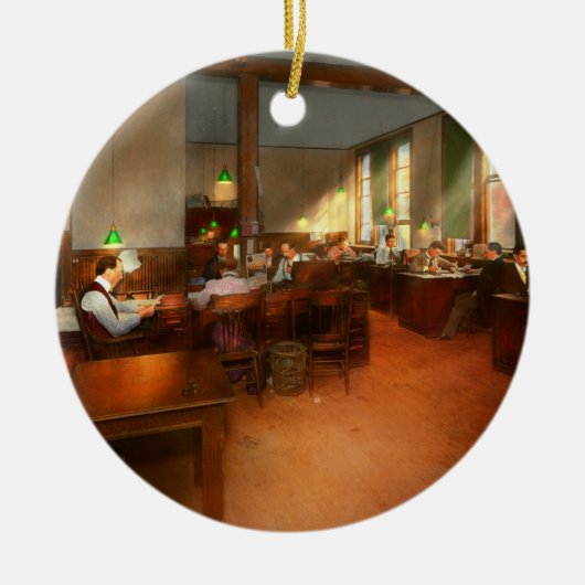 Jobs anderer - Büro - seine Nachrichten Keramik Ornament (Vorne)