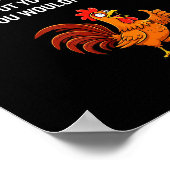 Jobsite Safety Tip, Don't Put Your Fingers, Joke, Poster (Ecke)