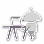 Jobsuche-Mia Aufkleber (Vorderseite)