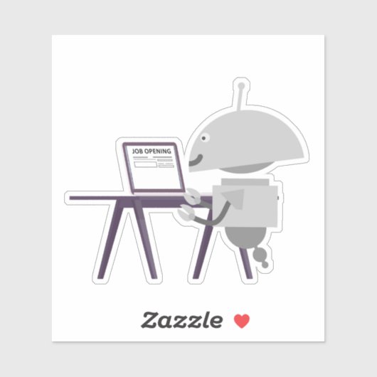 Jobsuche-Mia Aufkleber (Blatt)