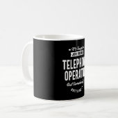 Jobüberweisung für Telefonanbieter Kaffeetasse (Vorderseite Links)