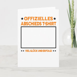 Jobwechsel Abschiedsgeschenk für Kollegen Karte