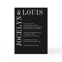 Jocelyn Black Modern Wedding