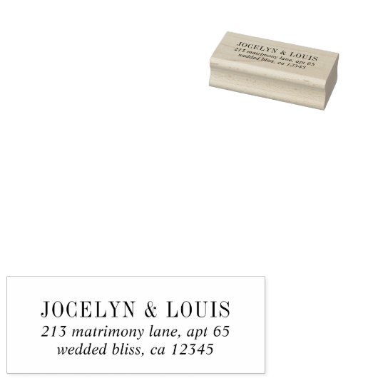 Jocelyn Modern Wedding Gummistempel (Stempel)