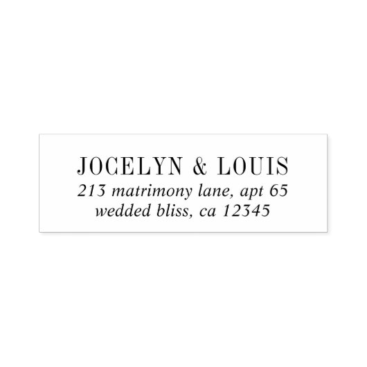 Jocelyn Modern Wedding Permastempel (Design)