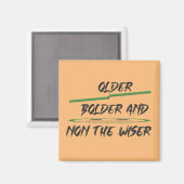 Jochnachricht über Altersgrafiken und Wörter Magnet (Vorderseite/Rückseite)