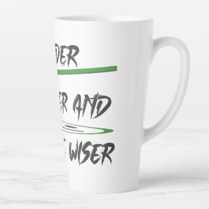 Jochnachricht über Altersgrafiken und Wörter Milchtasse