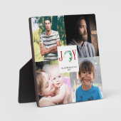 JoChristmas 4 Foto Collage Familienfotos Fotoplatte (Vorderseite)