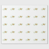 JoChristmas Bells Weihnachtsdesign Geschenkpapier (Flach)