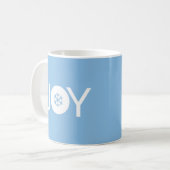 JoChristmas Blue Coffee Tasse (Vorderseite Links)