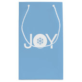 JoChristmas Blue Gift Bag Kleine Geschenktüte (Rückseite)