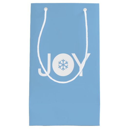 JoChristmas Blue Gift Bag Kleine Geschenktüte (Vorderseite)