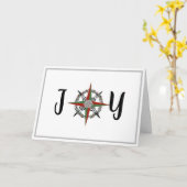 JoChristmas Compass Rose Karte (Gelbe Blume)