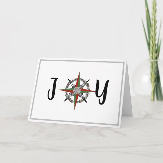 JoChristmas Compass Rose Karte (Vorderseite)