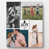 JoChristmas Familie Foto Collage Xmas Fotoplatte (Vorderseite)