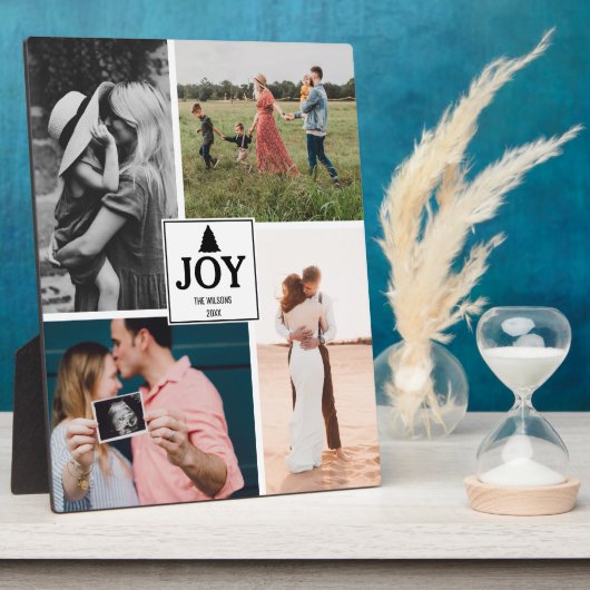 JoChristmas Familie Foto Collage Xmas Fotoplatte (Seite)