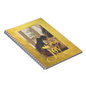 JoChristmas Foto Gold Spiral Notebook Notizblock (Rechte Seite)