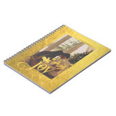 JoChristmas Foto Gold Spiral Notebook Notizblock (Linke Seite)