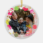 JoChristmas Foto Gray Keramik Ornament (Vorne)