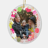 JoChristmas Foto Gray Keramik Ornament (Links)