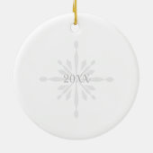 JoChristmas Foto Gray Keramik Ornament (Hinten)