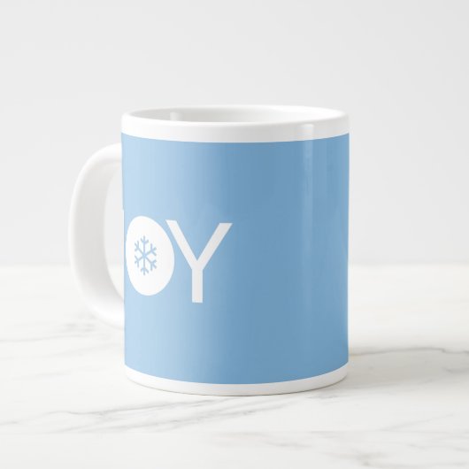 JoChristmas Gigant Blue Coffee Tasse (Vorderseite Links)