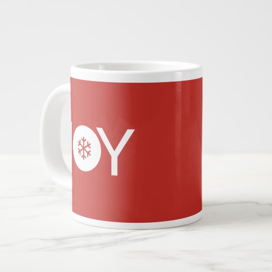JoChristmas Gigant Red Coffee Tasse (Vorderseite Links)