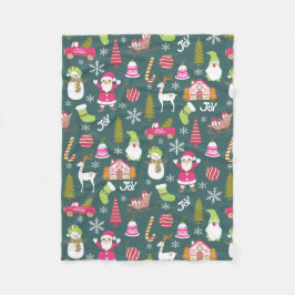 JoChristmas Green Fleecedecke