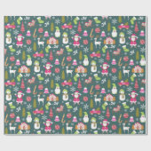 JoChristmas Green Geschenkpapier (Flach)