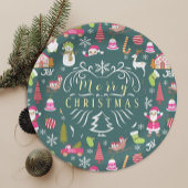 JoChristmas Green Pappteller